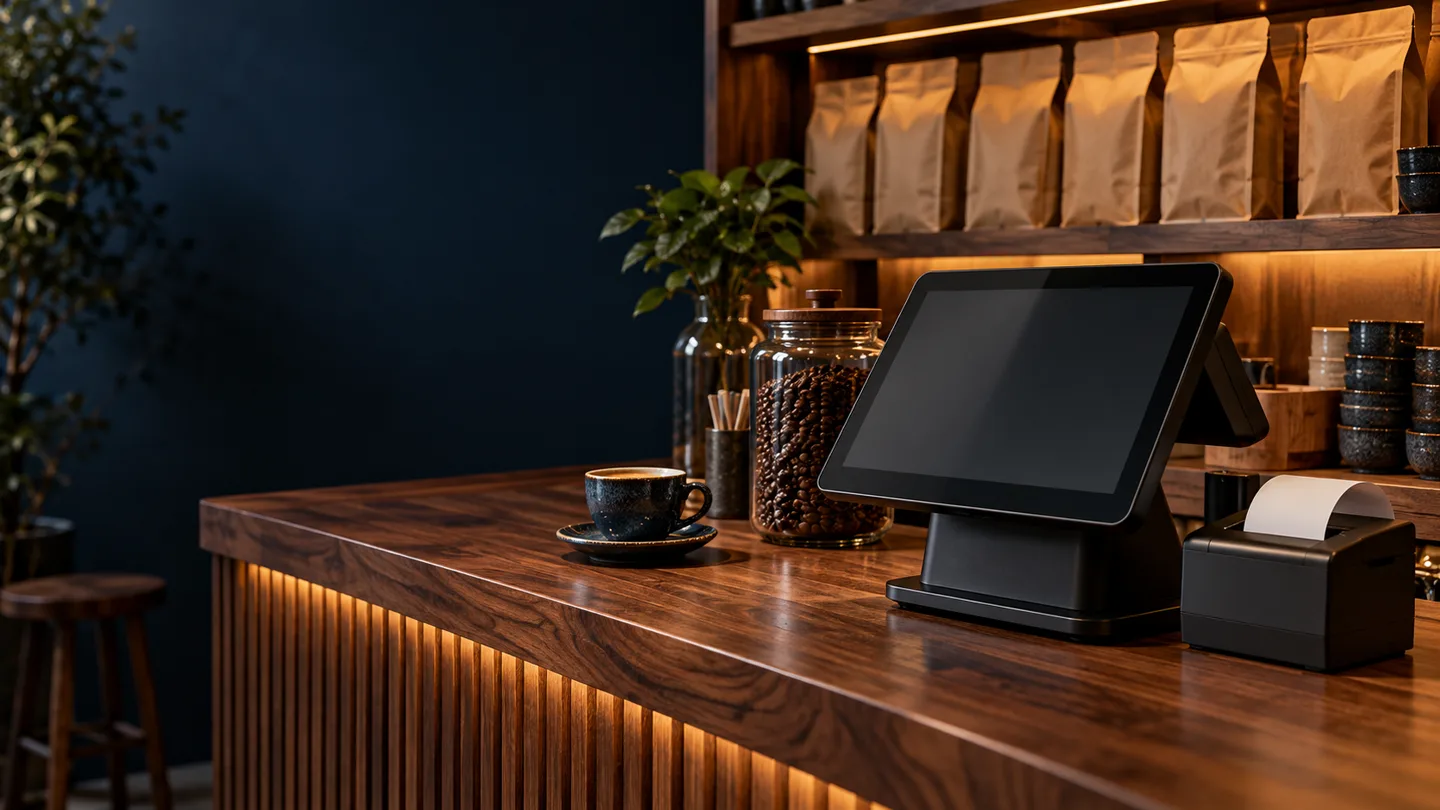 Concept: a retail checkout counter
